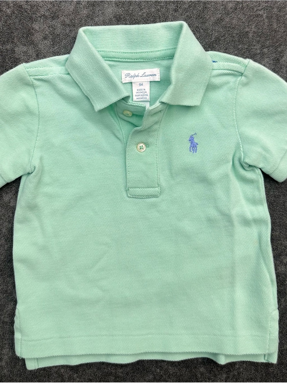 Ralph Lauren Toddler Mint Polo with Blue Pony